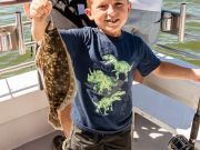 Crystal Dawn Head Boat Fishing and Evening Cruise, One Proud Little Fisherman
